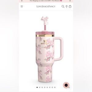 Loveshack fancy x stanley ROSA BEAUX PINK 40oz tumbler